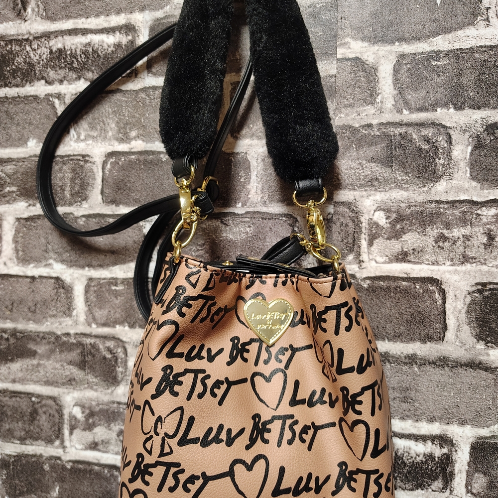 Tan and Black Women's Bag